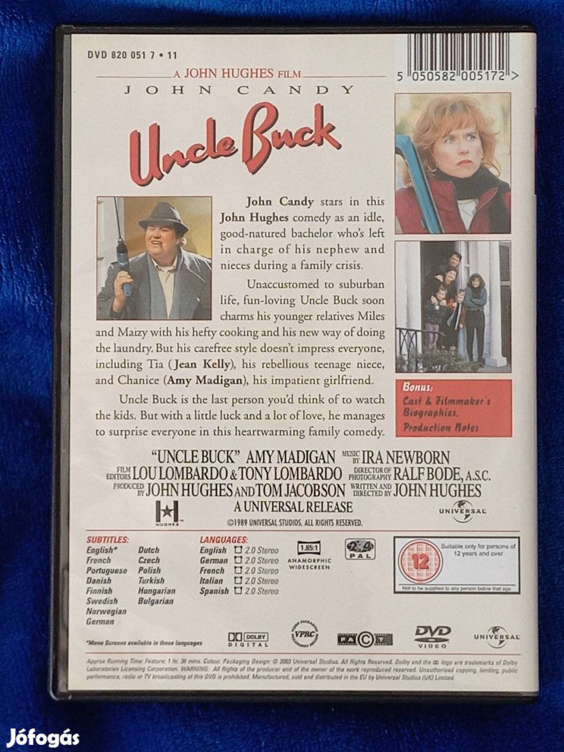Belevaló papapótló  John Candy DVD film 