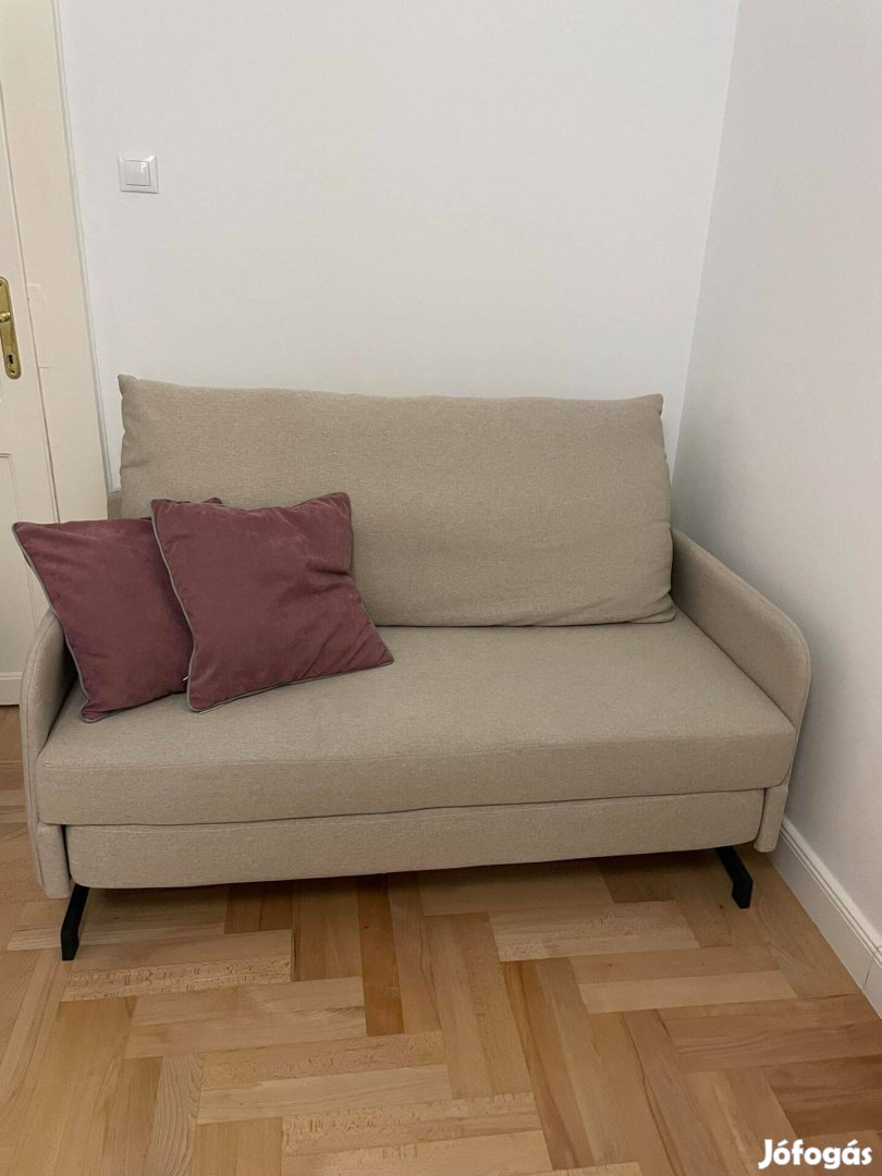 Belfast (Beliani) - Bézs kárpitozott kanapéágy