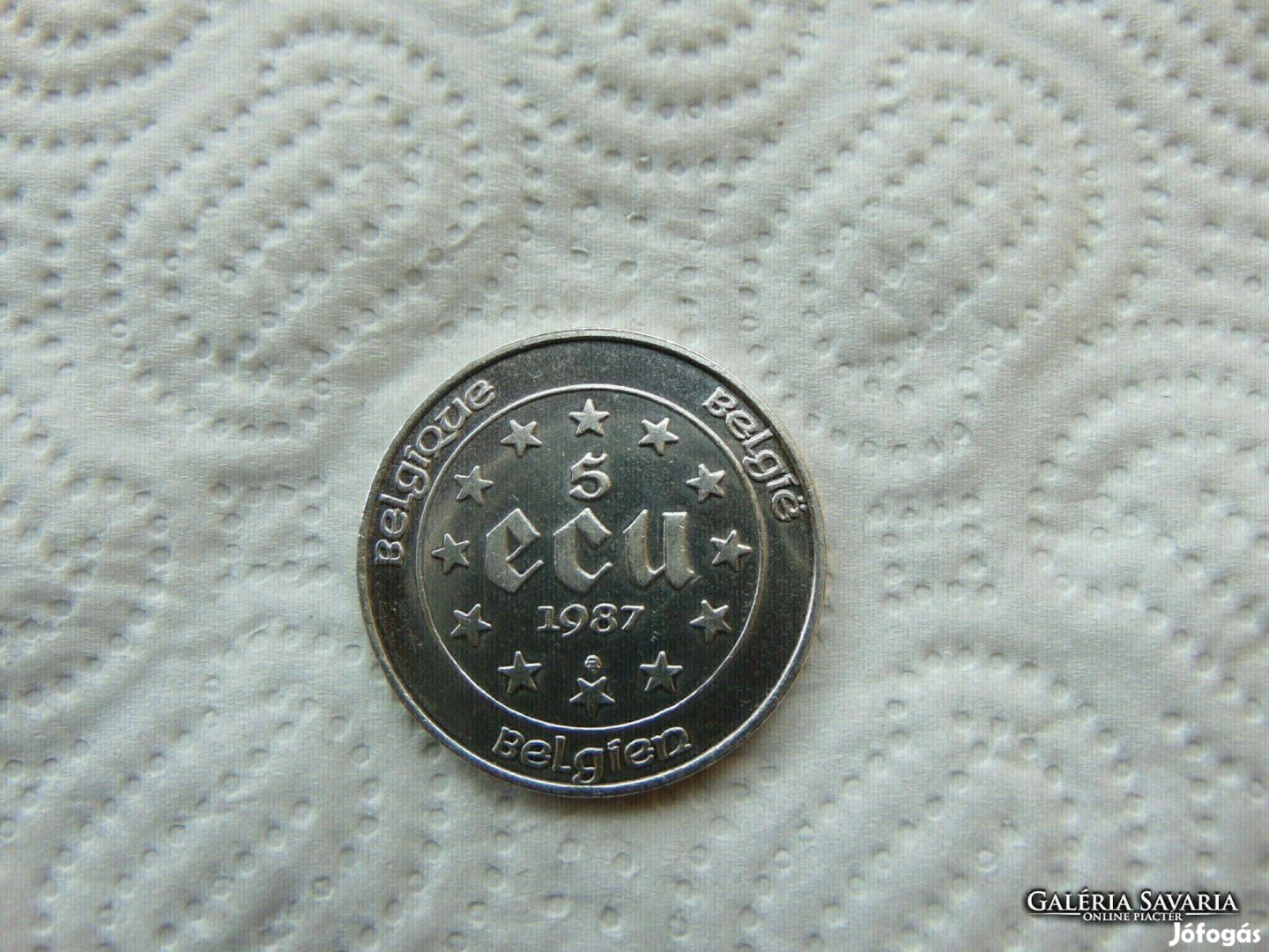Belgium ezüst 5 ecu 1987 22.85 gramm