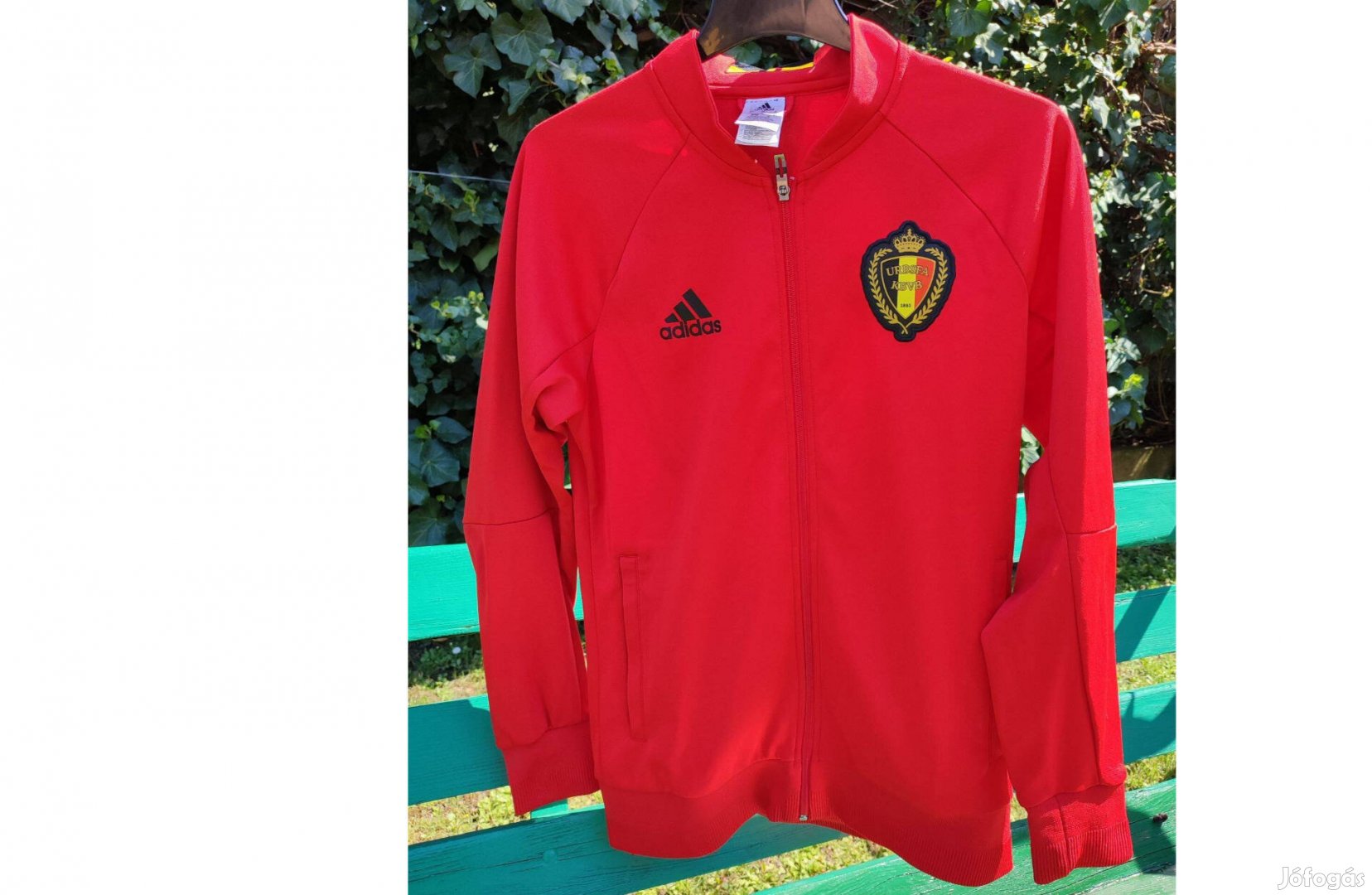 Belgium válogatott eredeti adidas cipzáras pulóver (M-es)