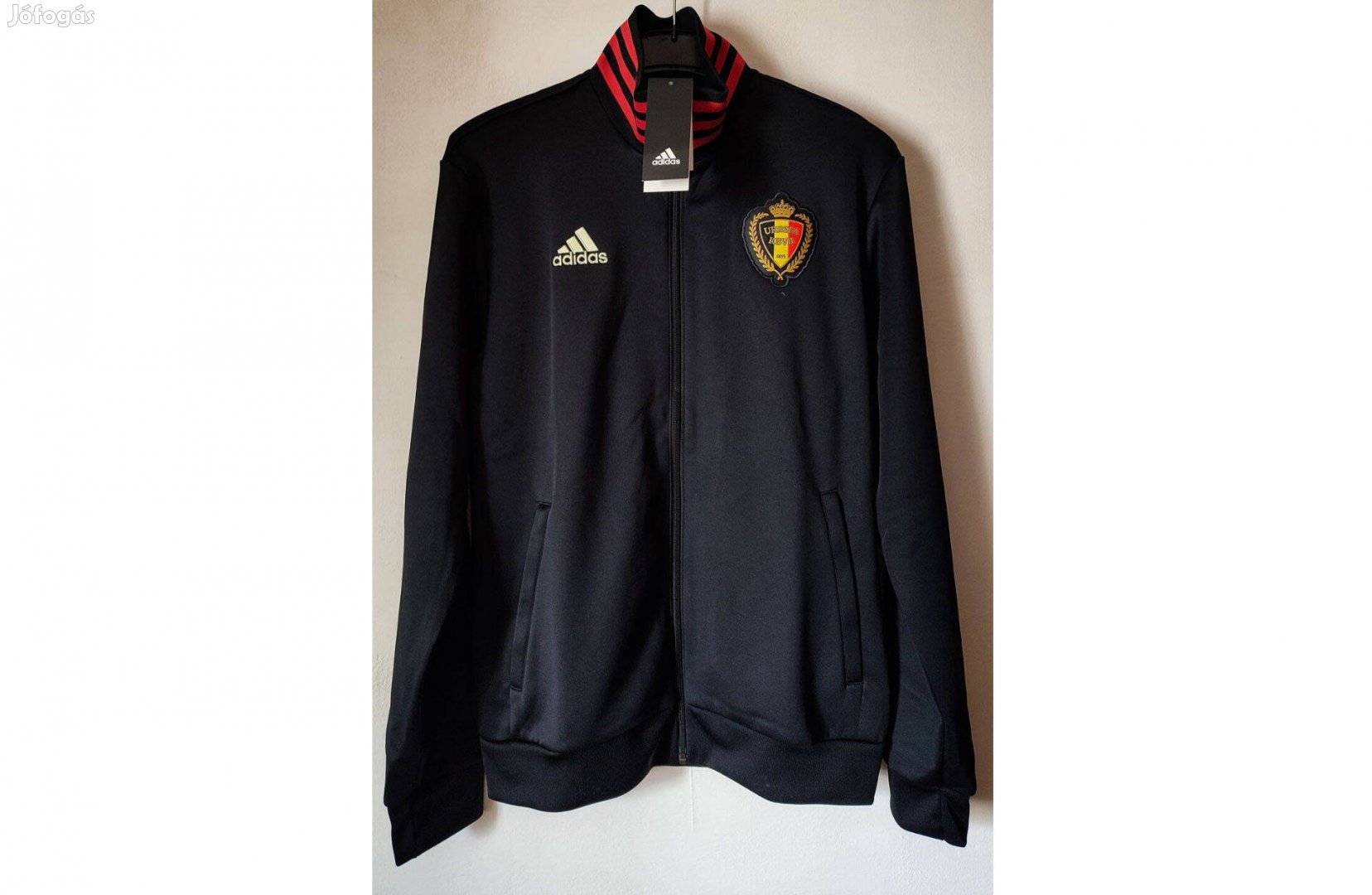 Belgium válogatott eredeti adidas fekete pulóver (M-es)