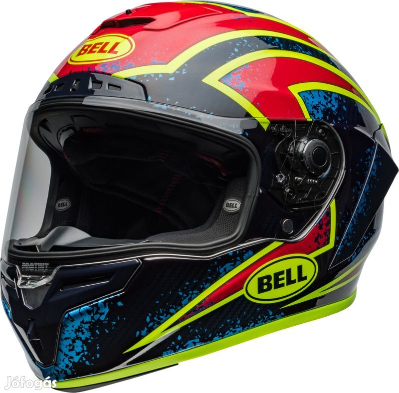 Bell race star dlx flex sisak - xenon fényes kék/retina