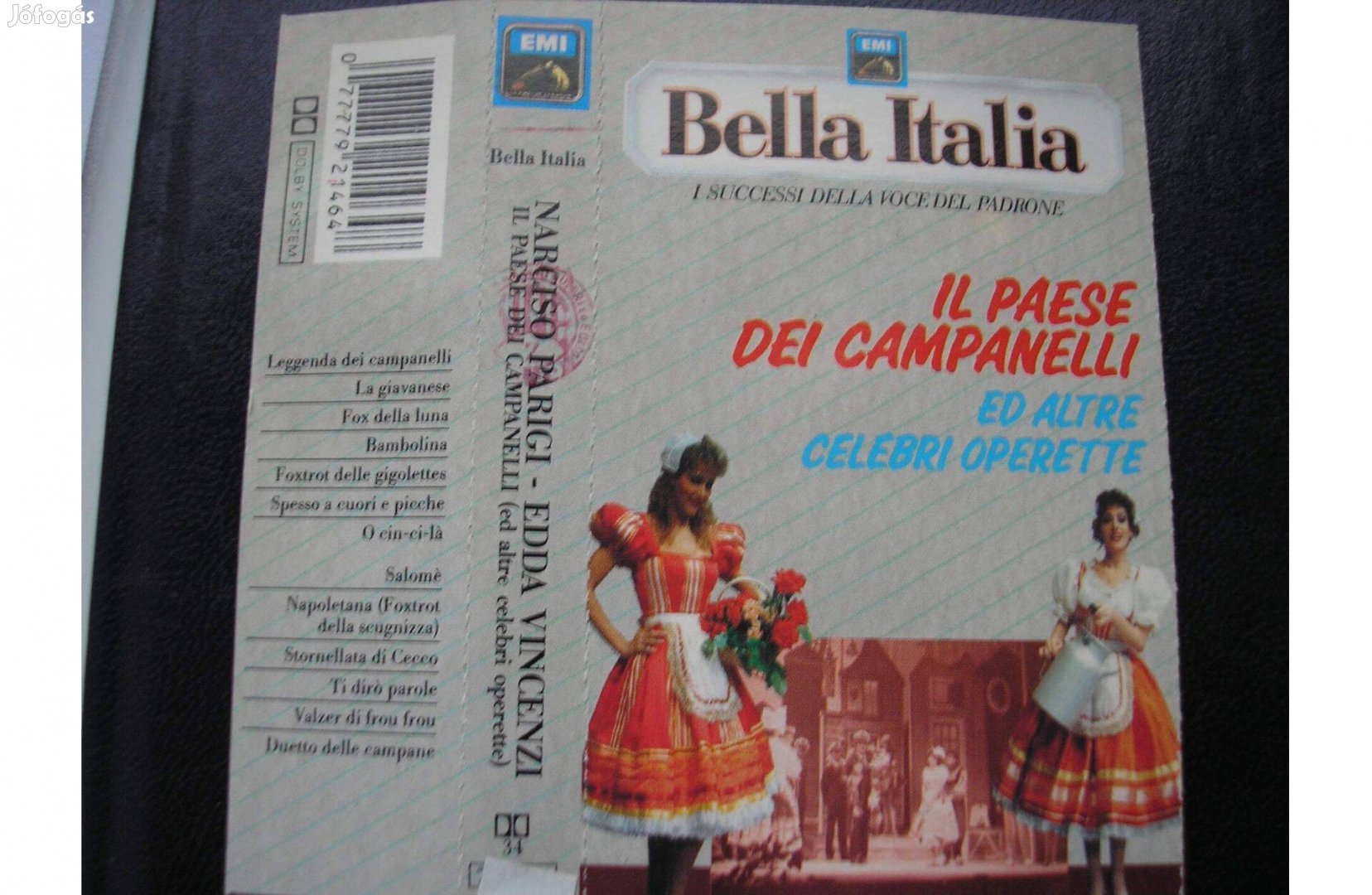 Bella Italia-Gil Ventura ,1989 EMI Italiana ,gyári műsoros kazetta