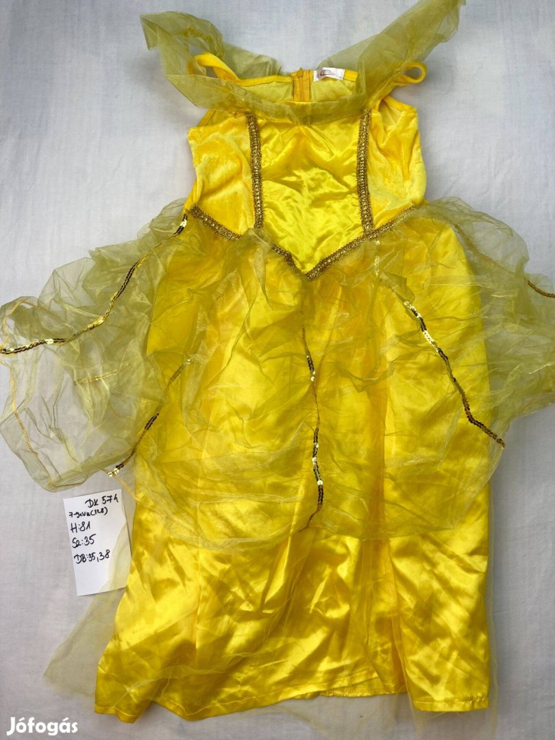 Belle jelmez, hercegnő jelmez 7-9 év DK574