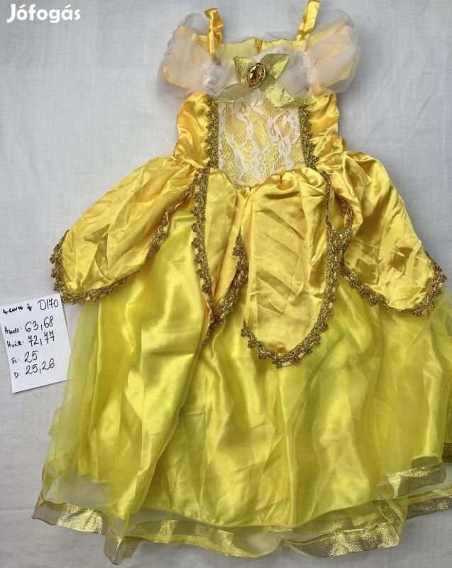 Belle jelmez, hercegnő jelmez D170