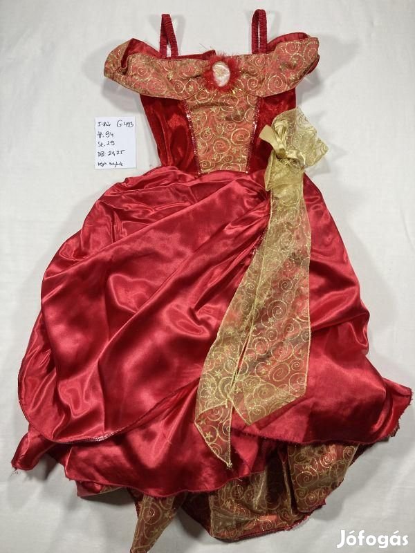 Belle jelmez, hercegnő jelmez G493