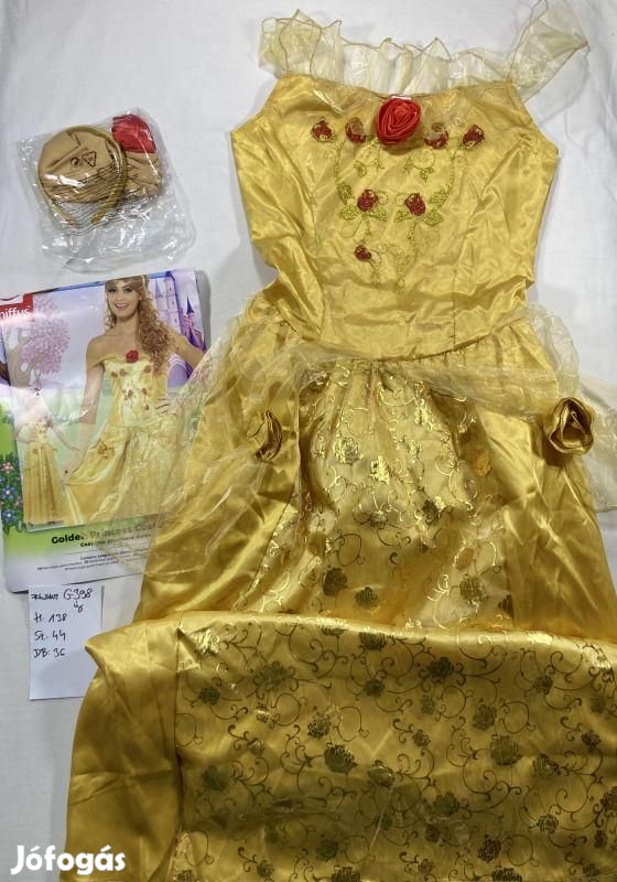 Belle jelmez, hercegnő jelmez, felnőtt jelmez, új G398