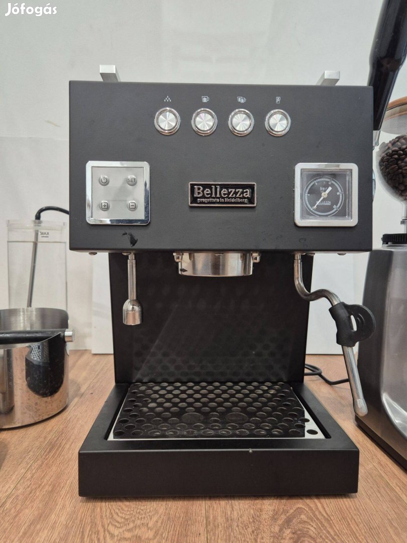 Bellezza Bellona Black eszpresszógép kávéfőző kiütő kiöntő