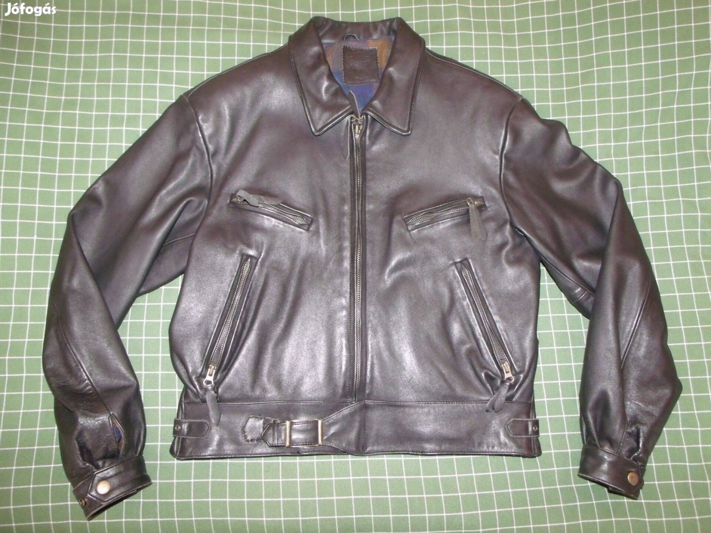 Belo motoros jellegű bőrdzseki M méret motorosdzseki dzseki, kabát