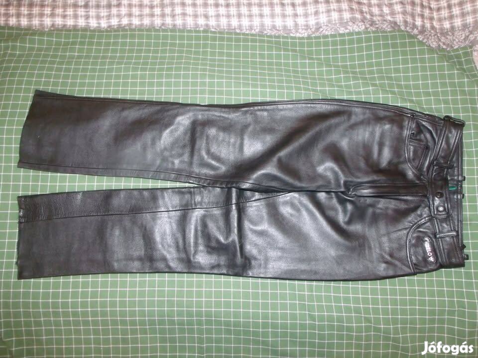 Belo női motoros bőrnadrág, 36, derék 72cm, fekete