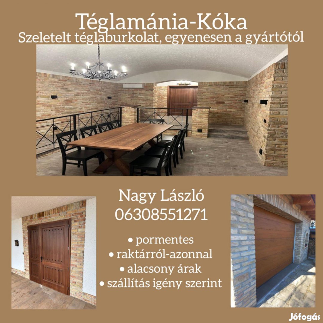 Belső téglaszelet a gyártótól (Téglamánia, Kóka)