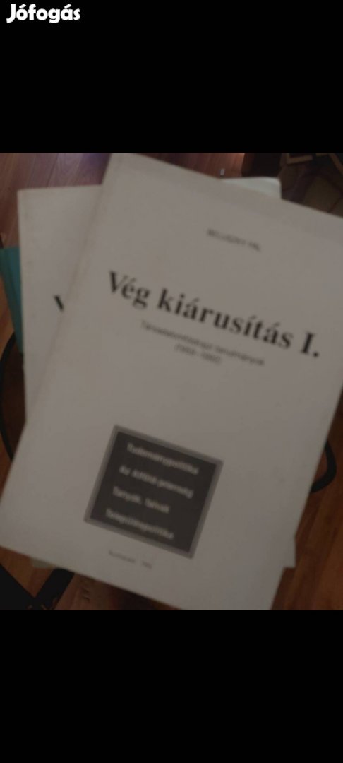 Beluszky Pál Vég kiárusítás I-II. - ritka könyv 