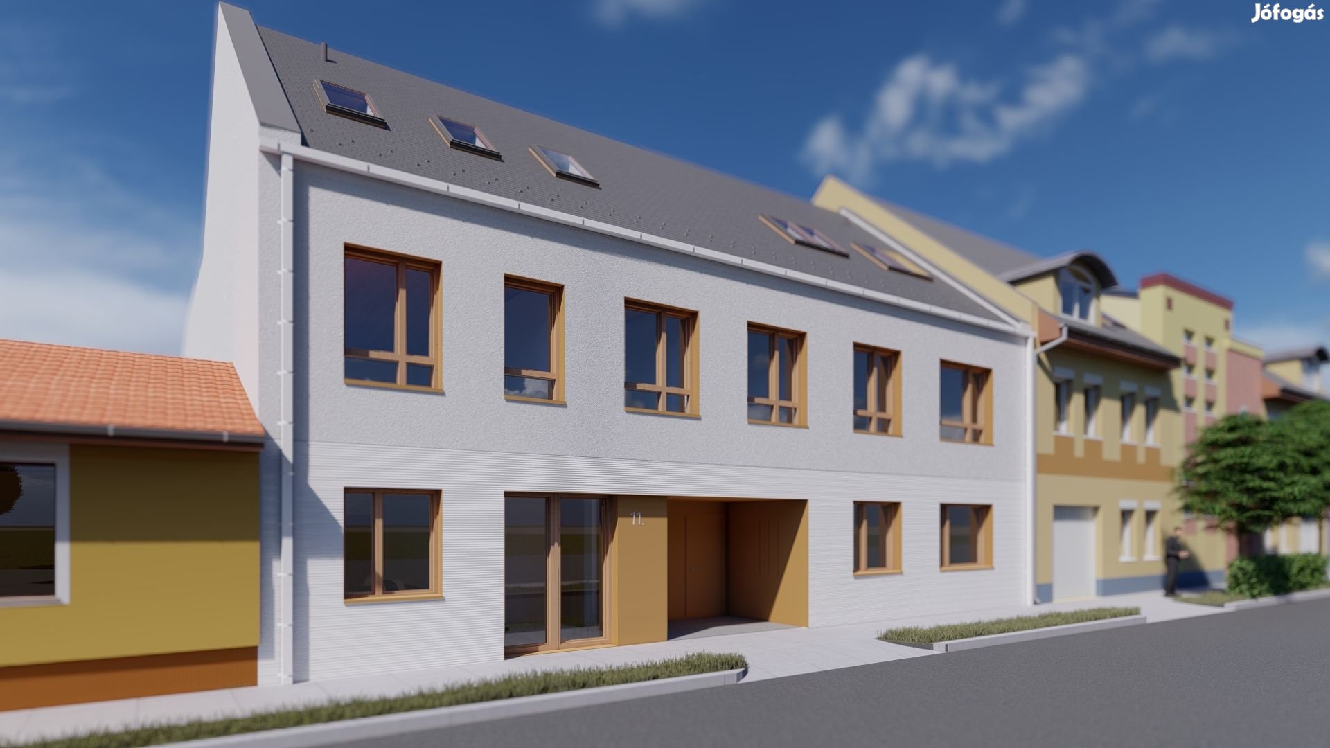 Belvárosi épülő társasházban földszinti iroda vagy