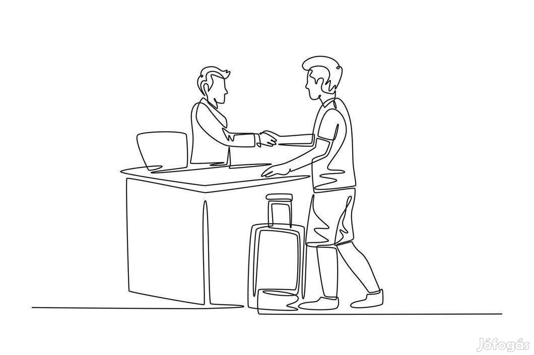 Belvárosi szállodába éjszakás recepcióst keresünk