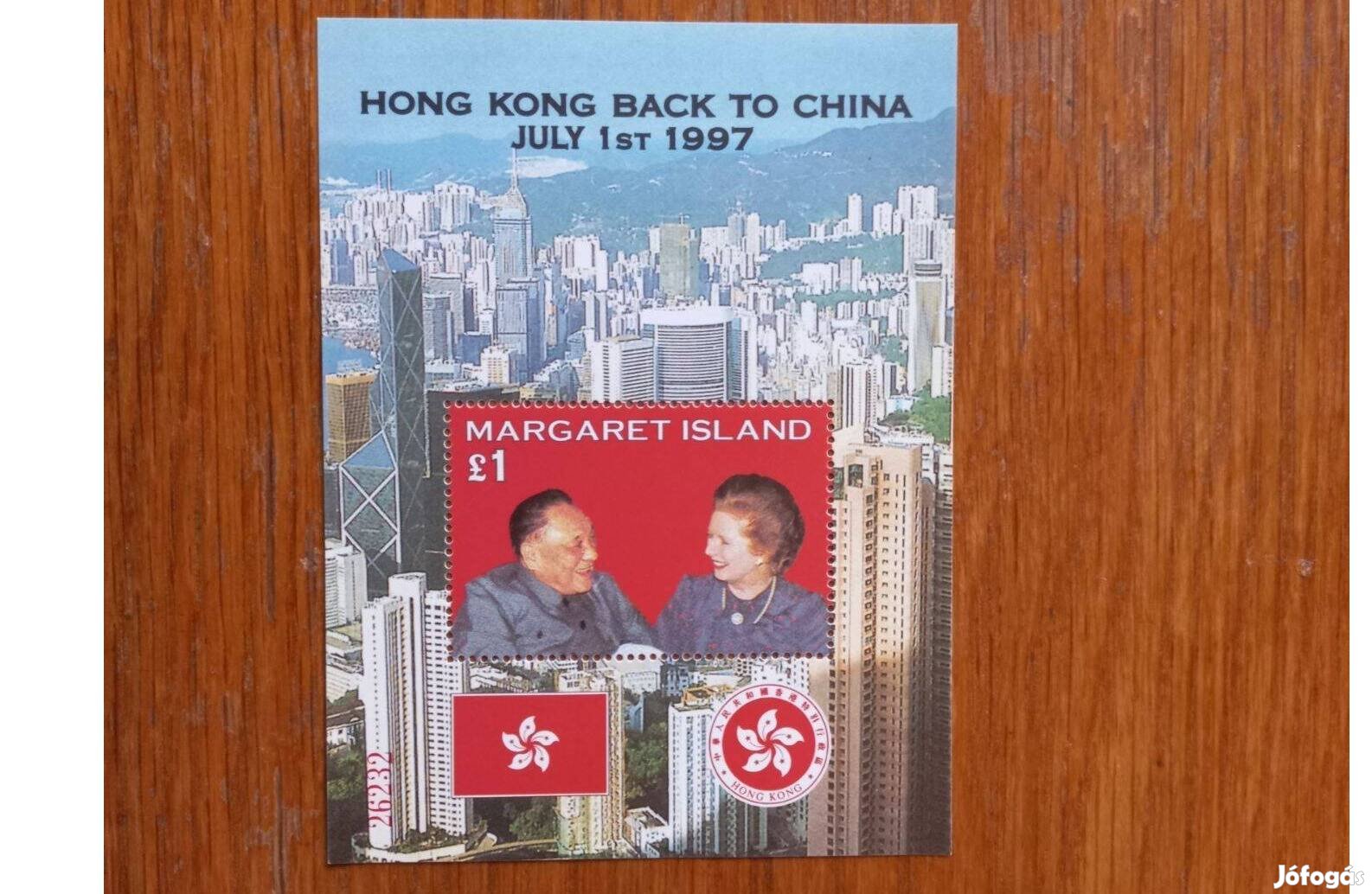 Bélyeg blokk Hong Kong Kína 1997