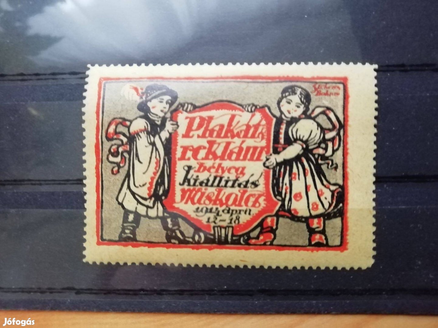Bélyeg és plakát kiállítás Miskolc 1914-es eredeti emlék bélyeg