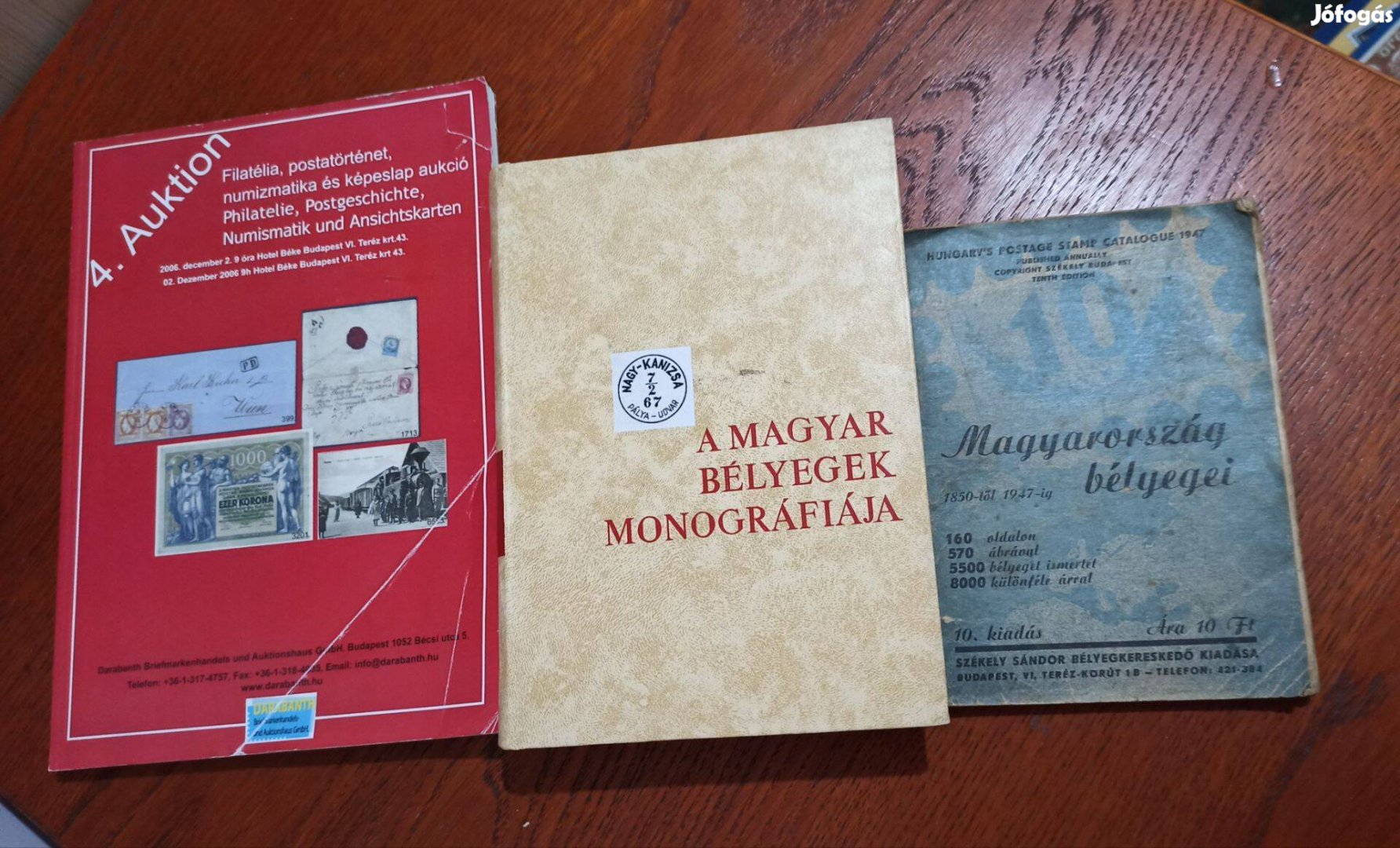 Bélyeg monográfia, Aukciós kiadvány