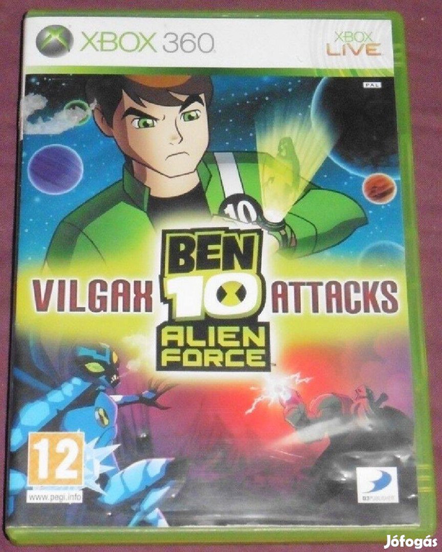 Ben 10 - Alien Force Vilgax Attacks (gyerekjáték) Gyári Xbox 360 Játék