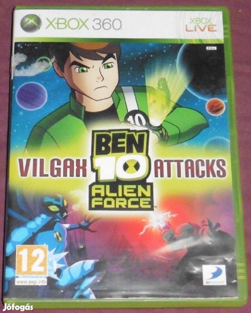 Ben 10 - Alien Force Vilgax Attacks (gyerekjáték) Gyári Xbox 360 Játék