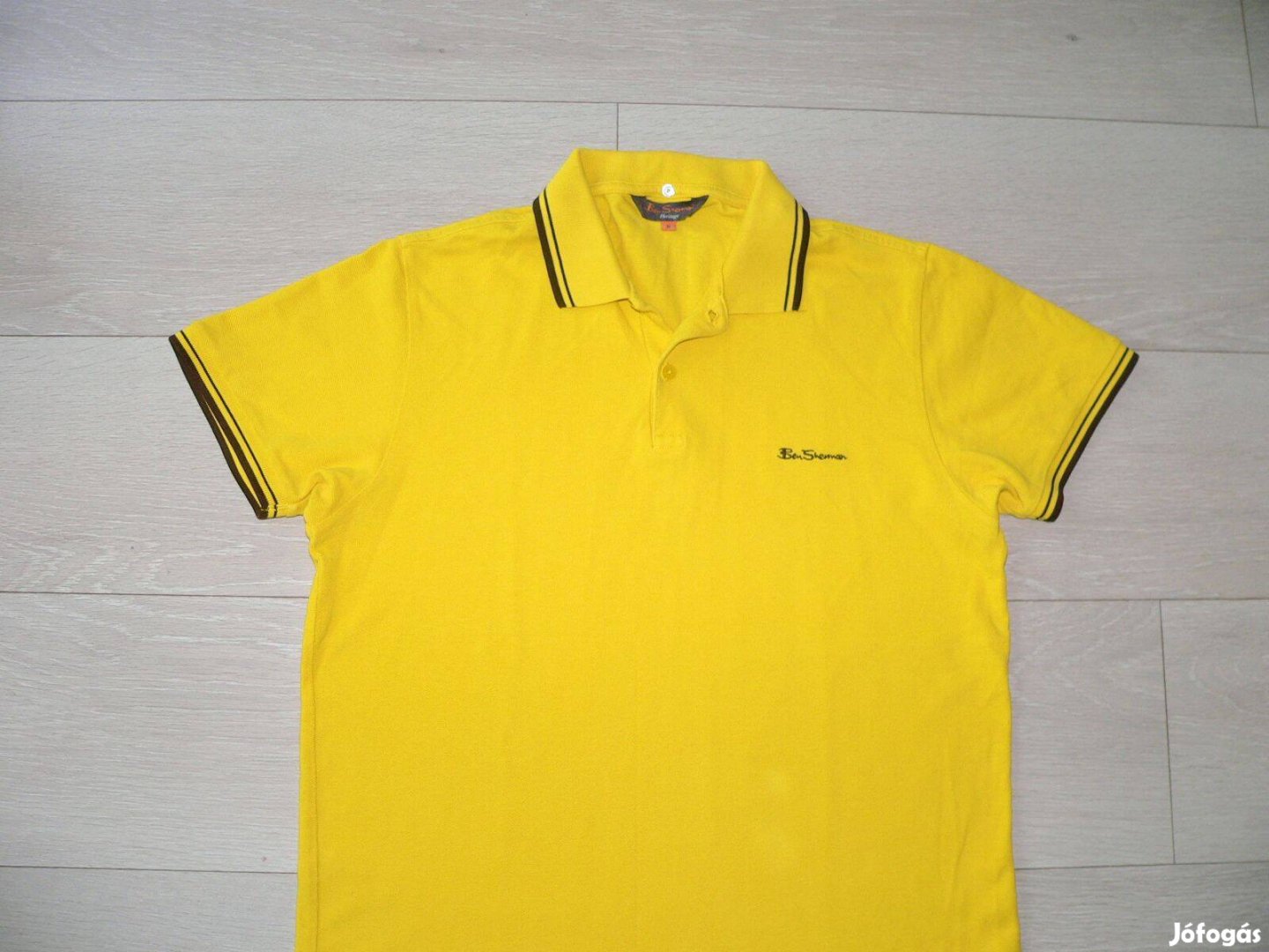 Ben Sherman rövid ujjú galléros póló (M)