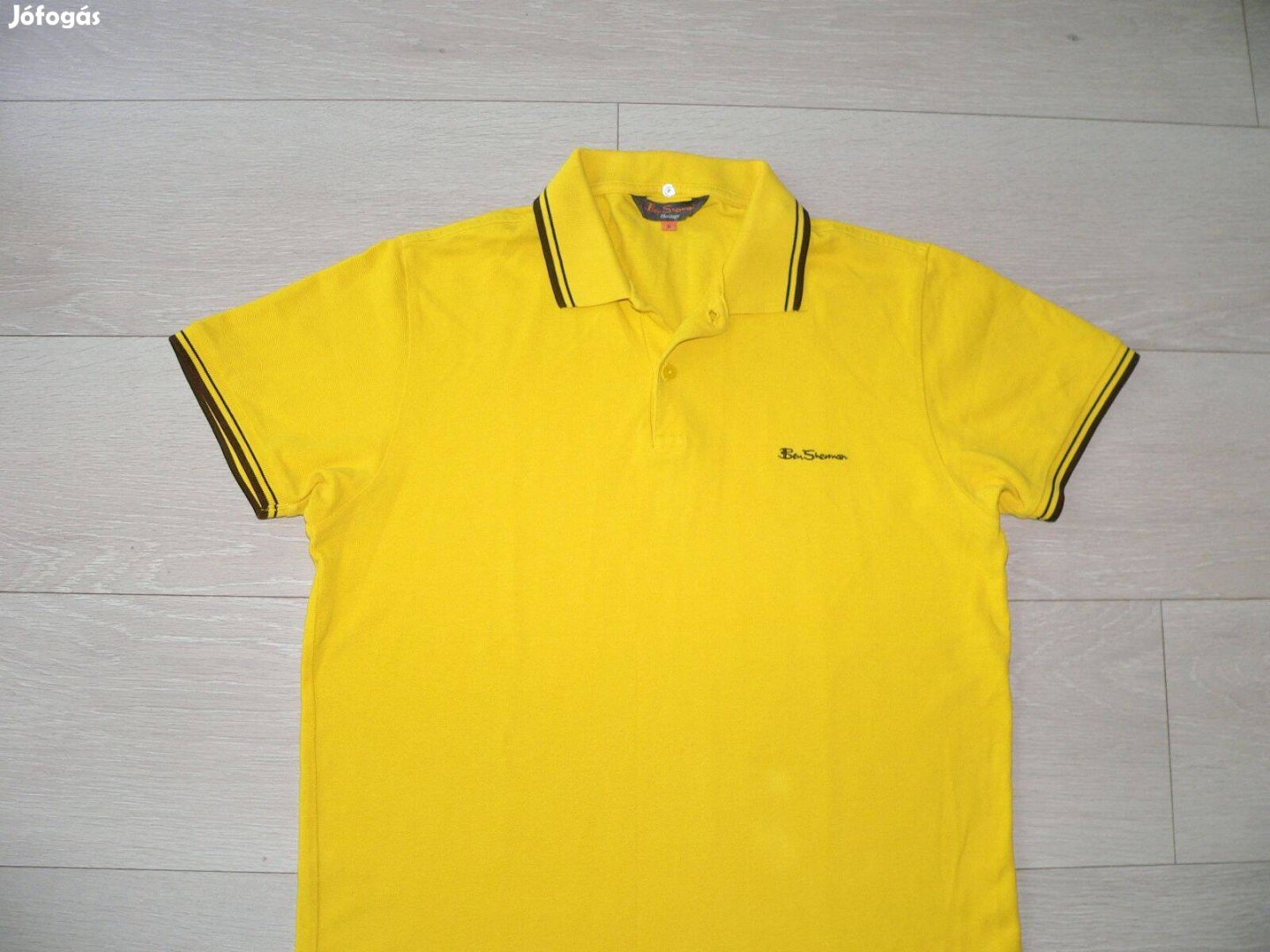 Ben Sherman rövid ujjú galléros póló (M)