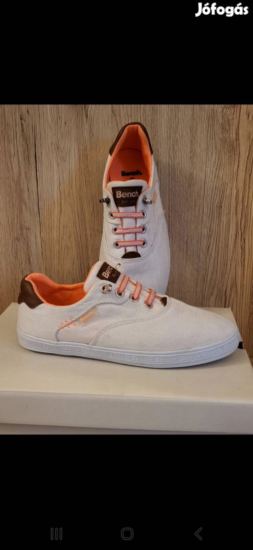 Bench Est. 1989 fehér sneaker, sport cipő