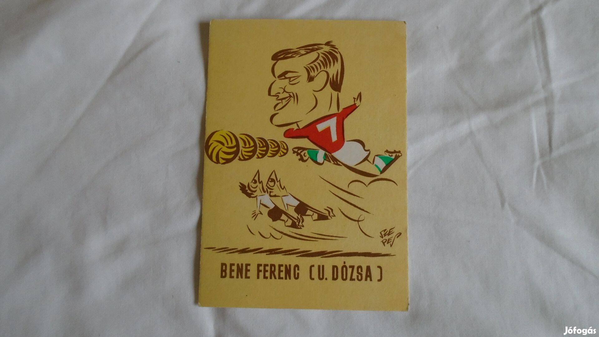 Bene Ferenc -U.Dózsa - grafikai rajz - hátulján aláírással - újszerű