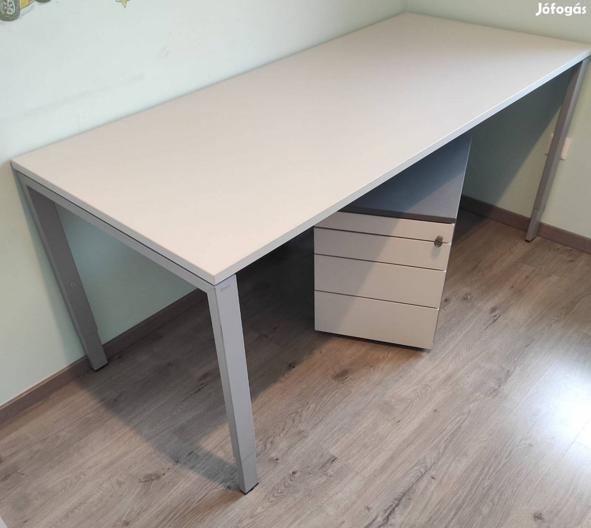 Bene fém irodai asztal, munka asztal 180x80cm