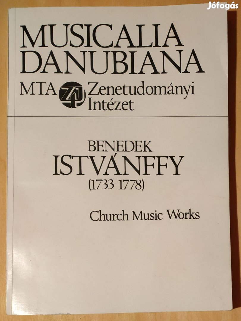 Benedek Istvánffy: Church Music Works. Dedikált