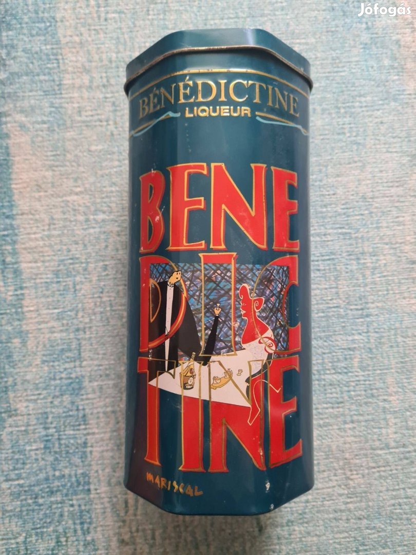 Benedictine fém italos díszdoboz