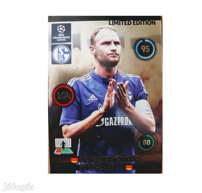 Benedikt Höwedes Schalke 04 Limited Edition focis kártya Panini 2015