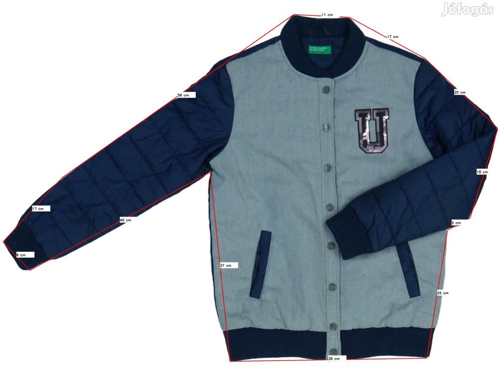 Benetton Használt (használtabb) Lány Télikabát (Méret: 158)