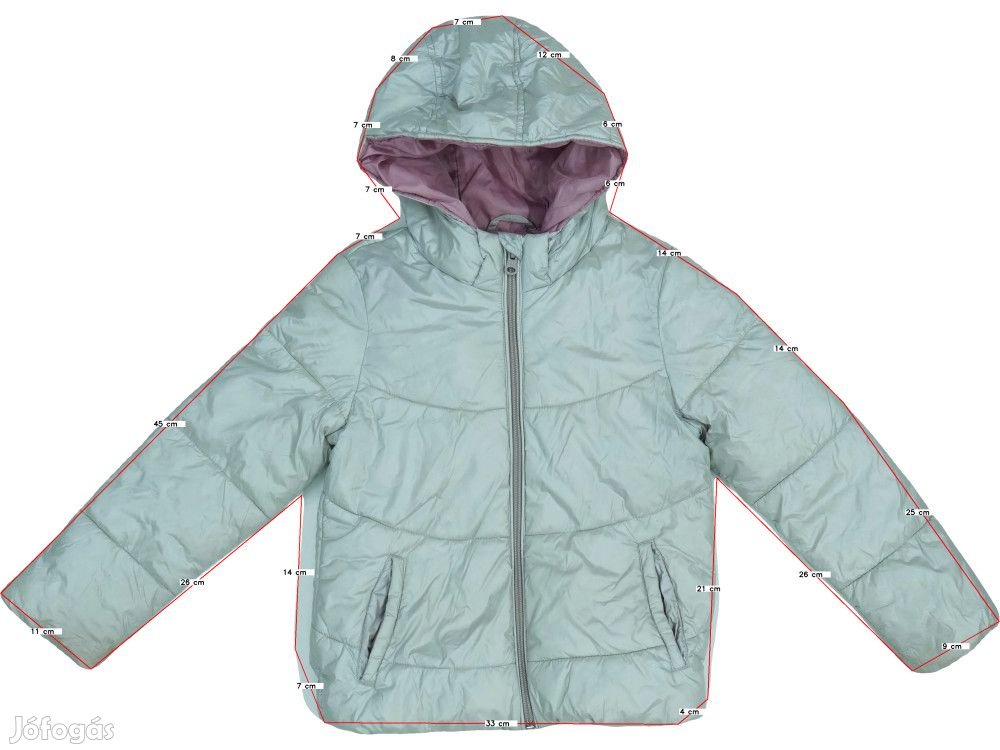 Benetton Használt (hibás) Lány Télikabát (Méret: 116)