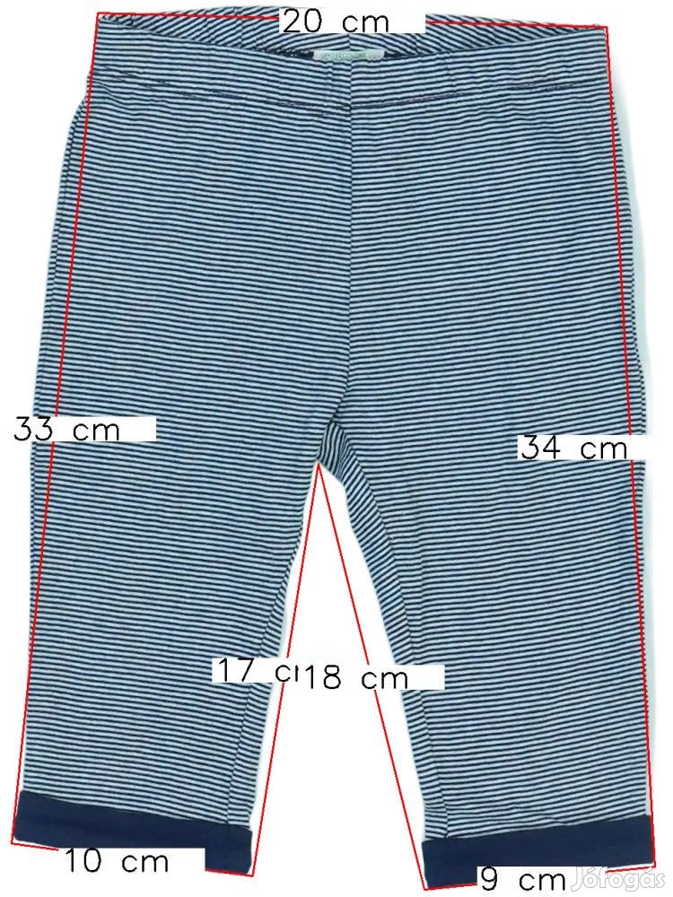 Benetton Új (címkés) Fiú Baby nadrág (Méret: 74)