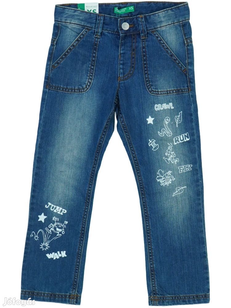 Benetton Új (címkés) Fiú Farmernadrág (Méret: 110)
