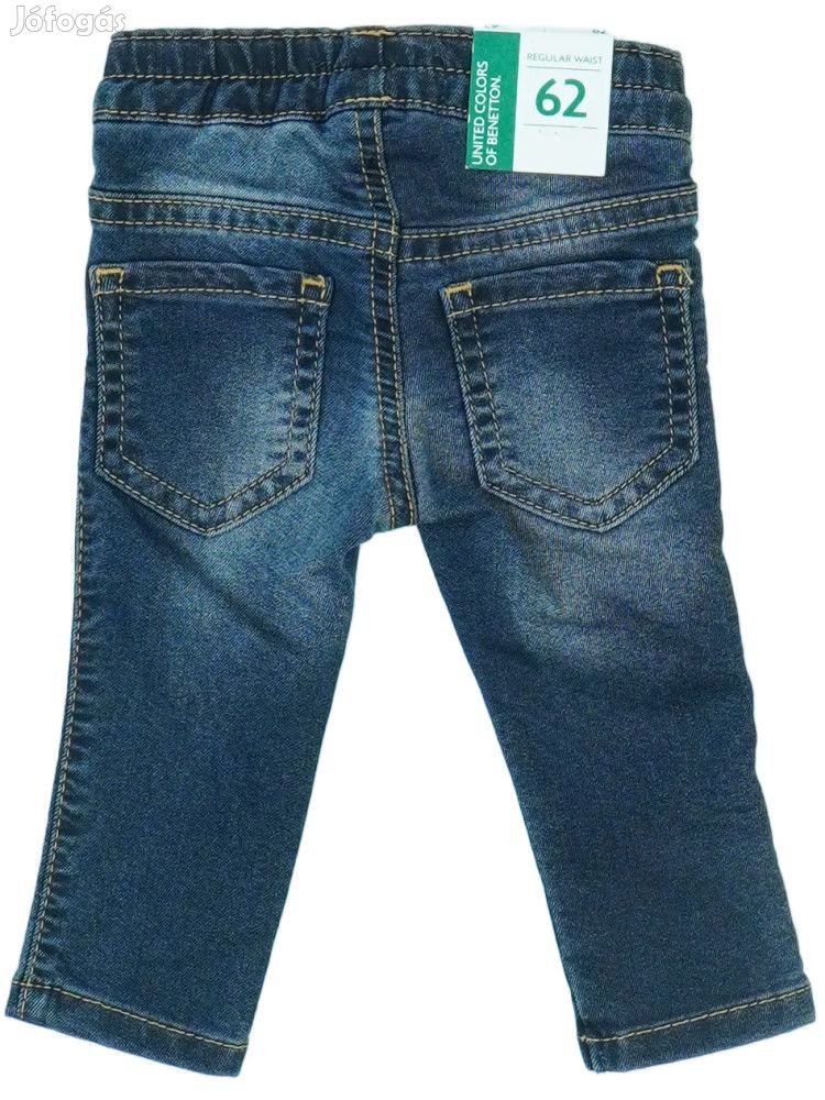 Benetton Új (címkés) Fiú Farmernadrág (Méret: 62)