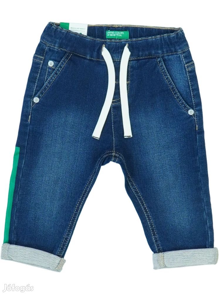Benetton Új (címkés) Fiú Farmernadrág (Méret: 74)