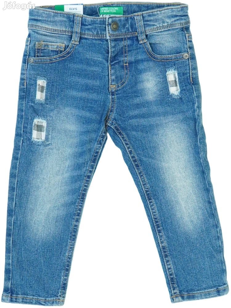 Benetton Új (címkés) Fiú Farmernadrág (Méret: 92)