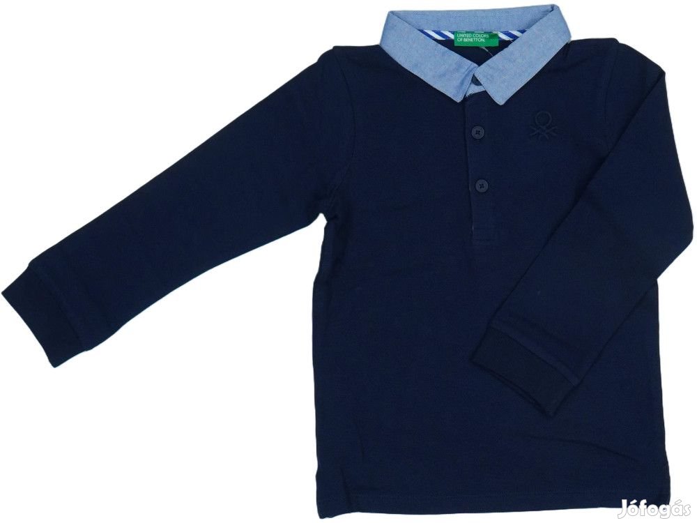 Benetton Új címkés Fiú Galléros póló Méret 104