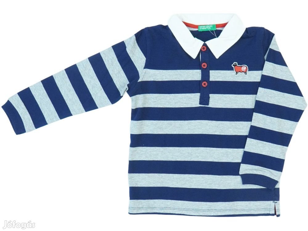 Benetton Új (címkés) Fiú Galléros póló (Méret: 104)
