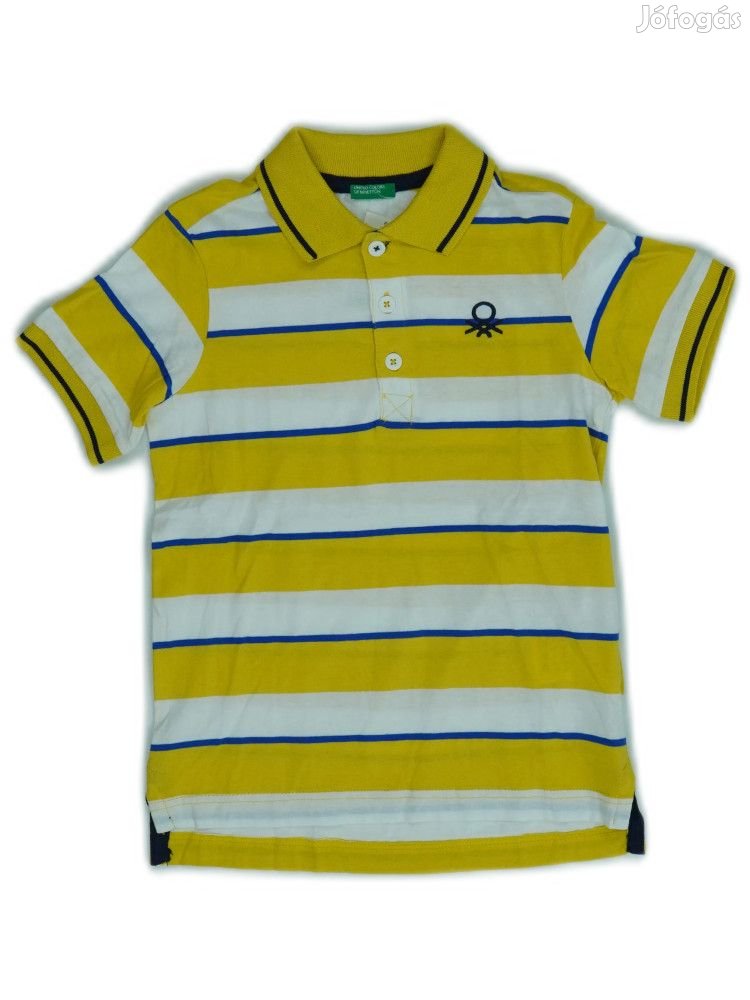 Benetton Új (címkés) Fiú Galléros póló (Méret: 128)