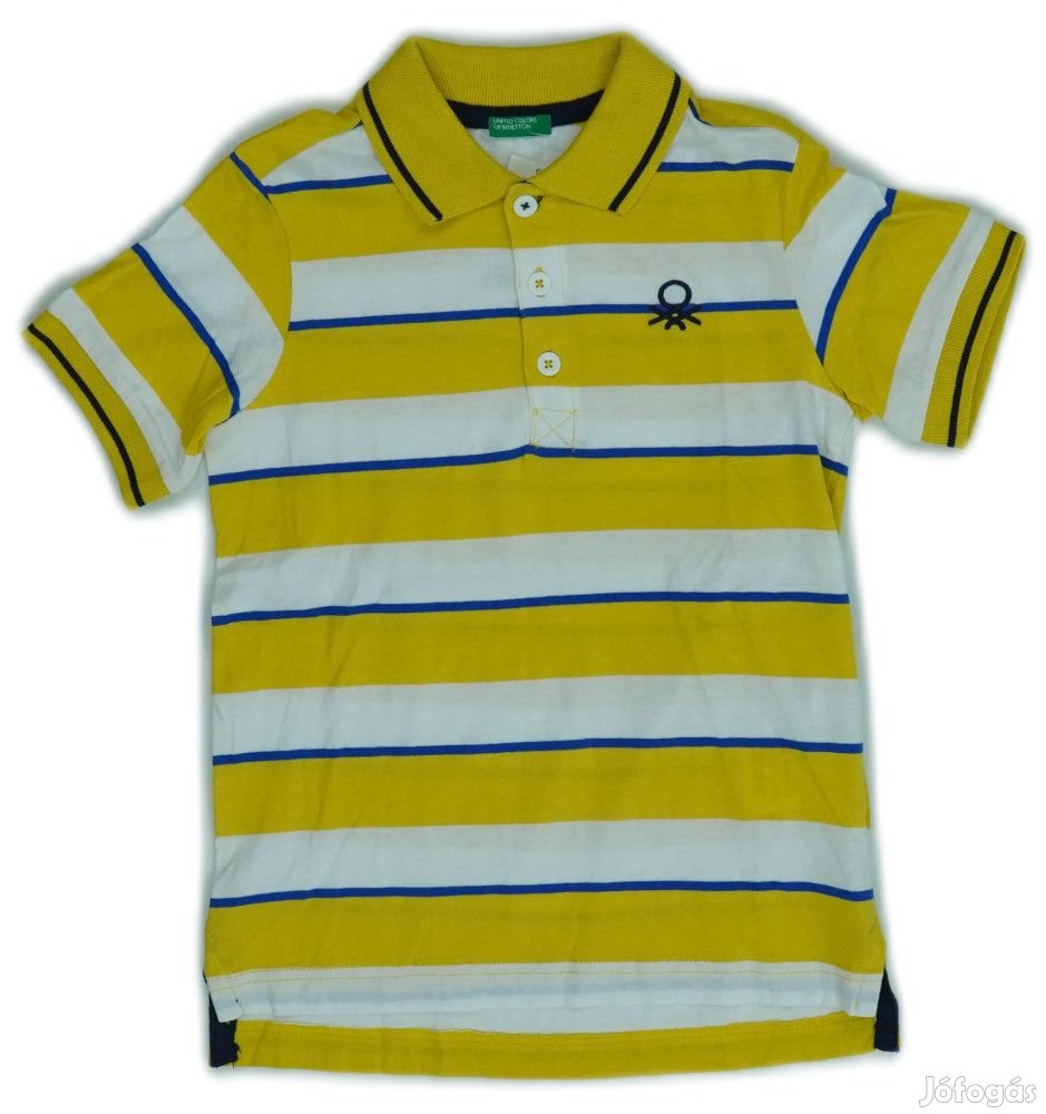 Benetton Új (címkés) Fiú Galléros póló (Méret: 128)