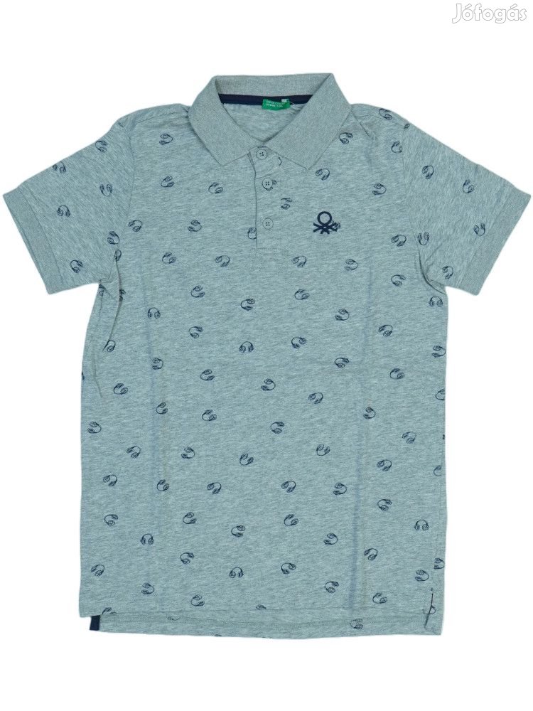 Benetton Új címkés Fiú Galléros póló Méret 152