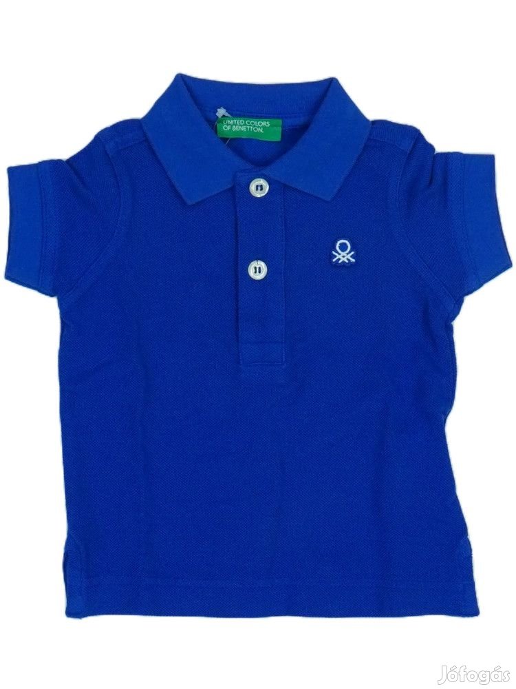 Benetton Új címkés Fiú Galléros póló Méret 68