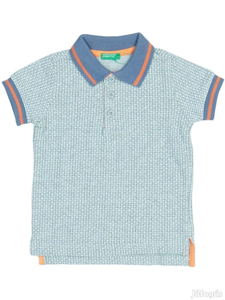 Benetton Új (címkés) Fiú Galléros póló (Méret: 92)