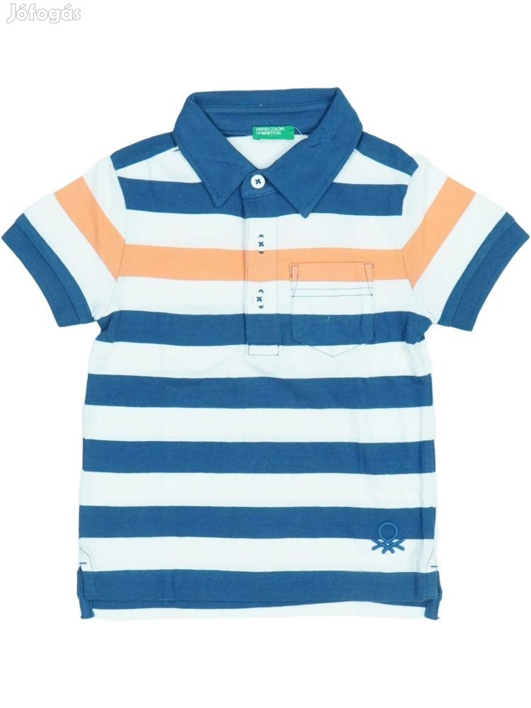 Benetton Új (címkés) Fiú Galléros póló (Méret: 92)