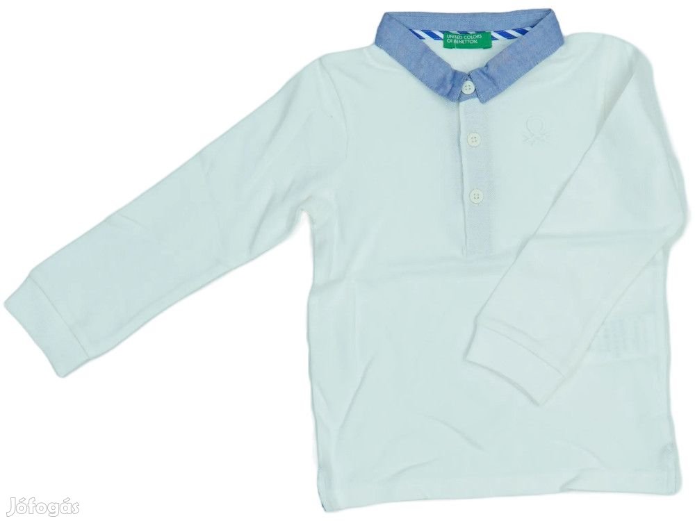 Benetton Új címkés Fiú Galléros póló Méret 92