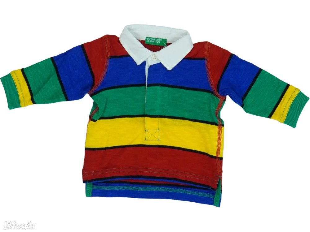 Benetton Új (címkés) Fiú Galléros póló (Méret: 92)