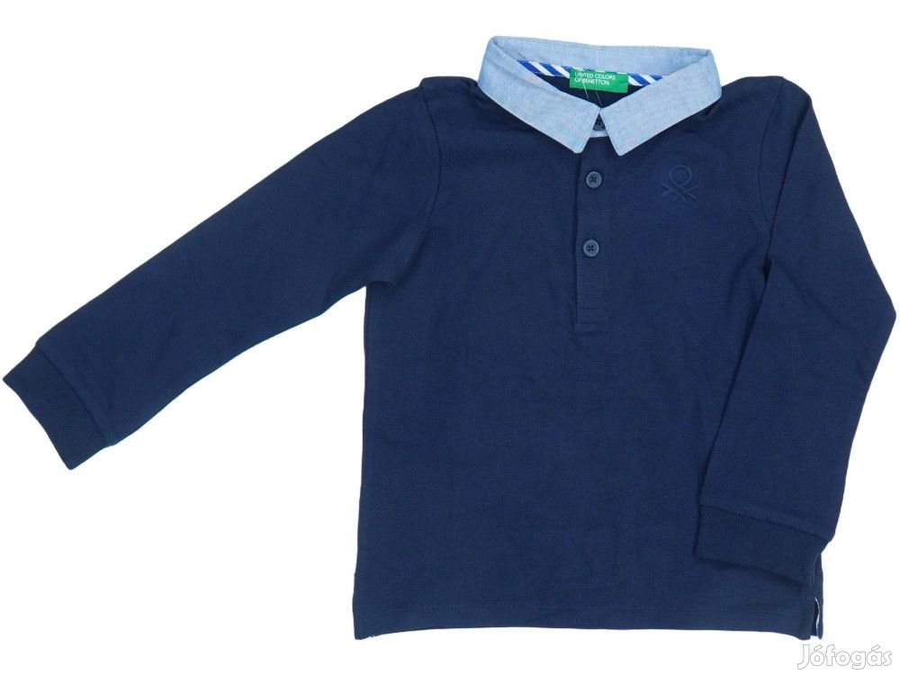 Benetton Új (címkés) Fiú Galléros póló (Méret: 98)