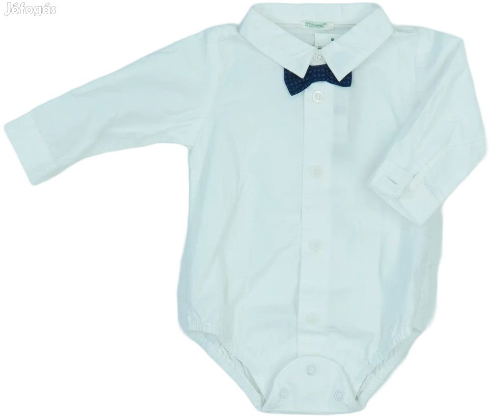 Benetton Új (címkés) Fiú Hosszú ujjú body (Méret: 62)